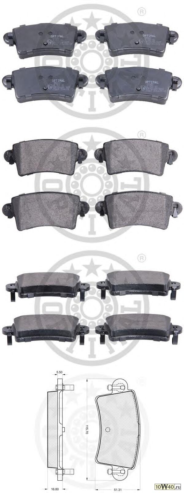 КОЛОДКИ ТОРМОЗНЫЕ ДИСКОВЫЕ ЗАДНИЕ / OPEL MOVANO;RENAULT MASTER-II 07/98~