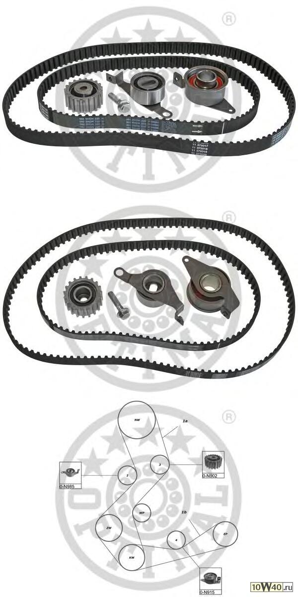 Код оригинала: 1110999, <BR>К-т ремня ГРМ FORD 1.8 В/TD Escort 95-99/Mondeo 93-96 (1005516+7053802+6988203+116Z+85Z)
