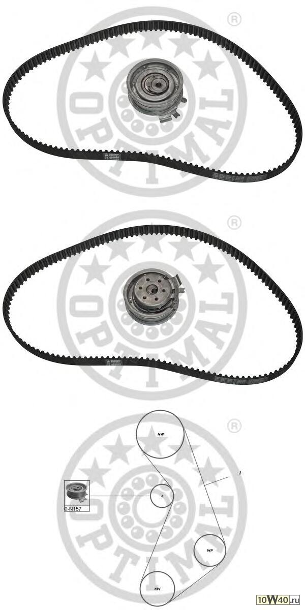 комплект ремня грм audi: a3 (8l1) a3 (8p1) a3 cabriolet (8p7) a3 sportback (8pa) a4 (8d2 b5)