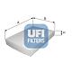 UFI 53.157.00 (647962 / 647963 / 6479E0) фильтр салона \ Peugeot (Пежо) bipper 1.4 08>, Fiat (Фиат) linea 1.3-1.6 07> / qubo 1.3 / 1.4 08>