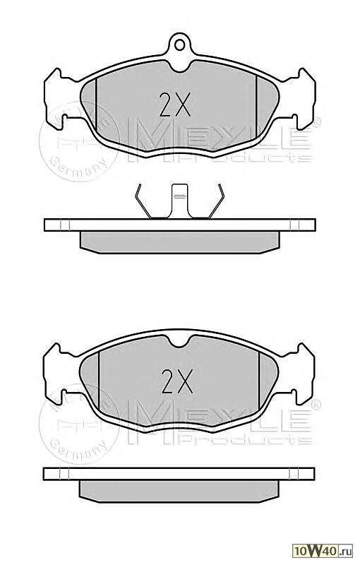 колодки дисковые передние\ opel astra f 1.4-1.7d 91-98 / corsa 1.0-1.7d 91-00