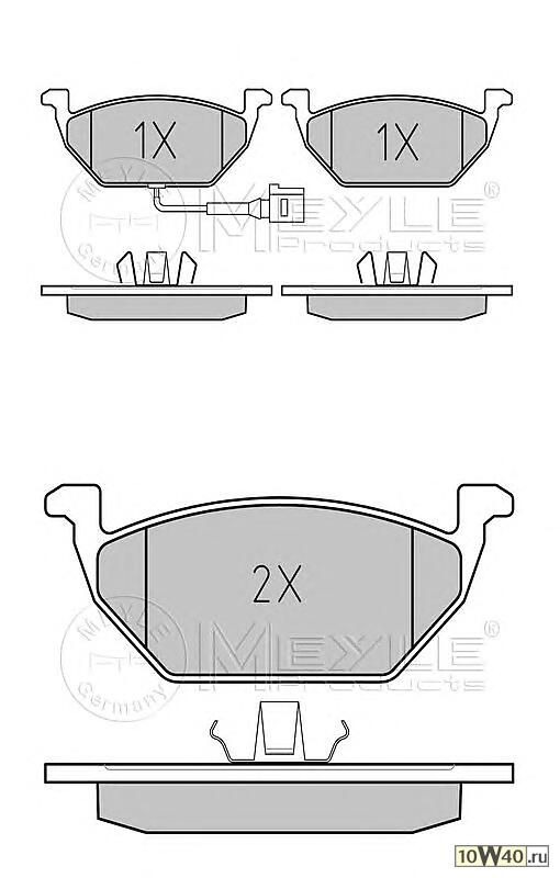 колодки дисковые передние с датчиком\VW golf,skoda octavia 1.4-1.9sd 99>