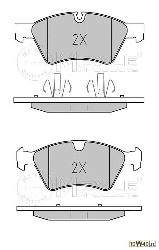колодки дисковые перед.\ mb w164 / w251 3.5-3.0dci 05>