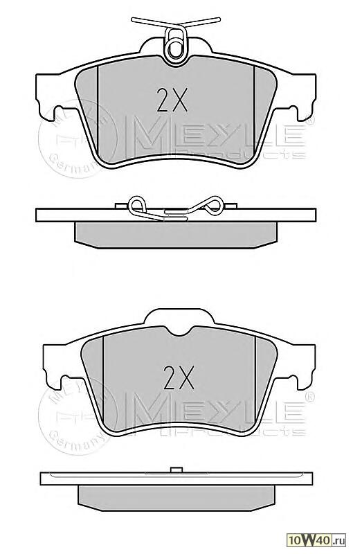колодки зад.ford focus II, c-max / mazda 3 / volvo s40,v40 / opel