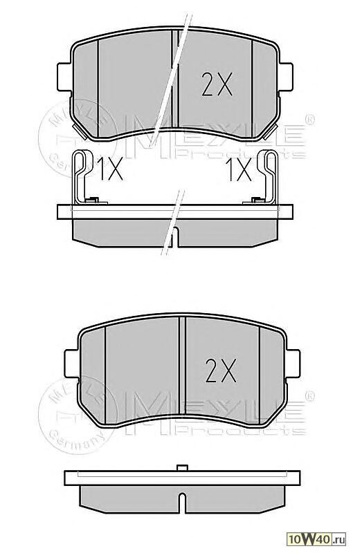 Колодки торм.зад.