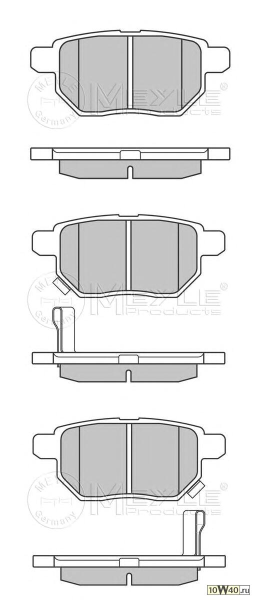 колодки дисковые задн.\ toyota auris 1.4vvt-i -2.2d 07> / yaris 1.0vvt-i 06>