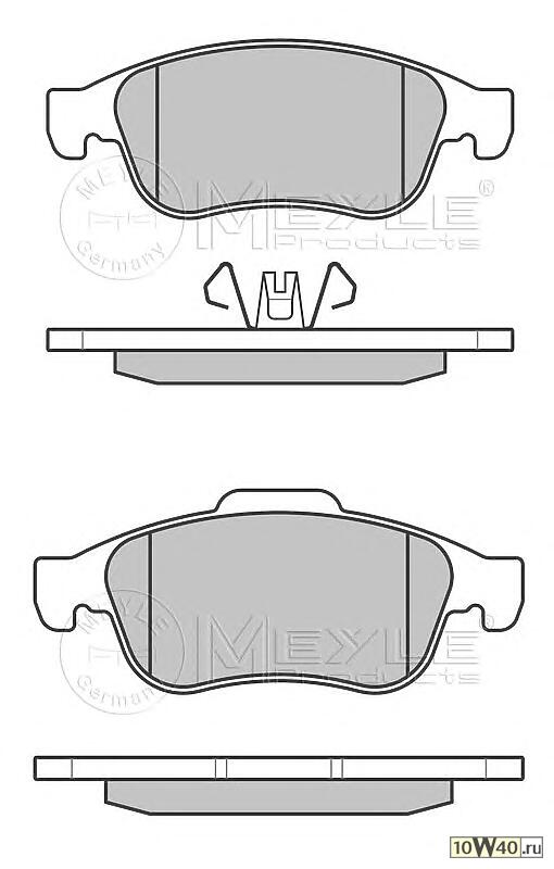 колодки дисковые передние\ renault megane sedan / coupe 08>