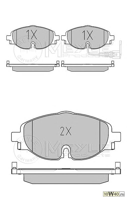 Колодки торм.пер. (WVA 25683 20,4mm) /PLATINUM PAD/