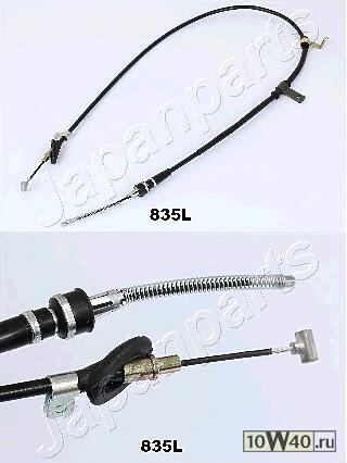 Трос ручного тормоза задн. L