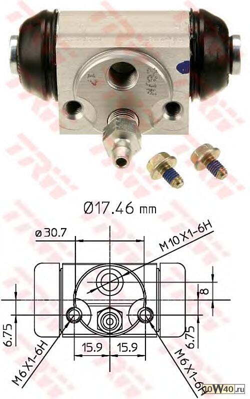 задн. торм. цил.\ mb w168 1. 4 / 1. 6 / 1. 6d / 1. 7cdi 97>