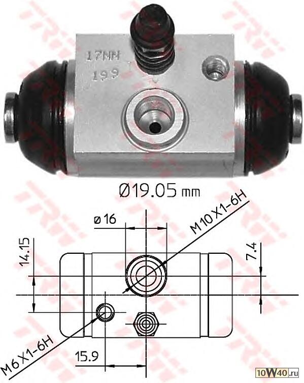 Задний тормозной цилиндр [19mm]