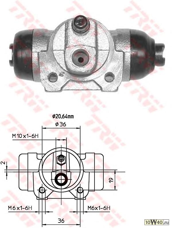 BWF137 Циллиндр тормозной зад TRANSIT TRW