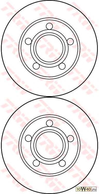 Диск торм. AUDI 80Q >96 задн.не вент. . 1 шт (min 2 шт)