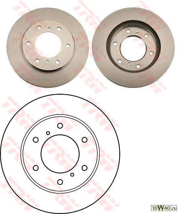 Диск тормозной передний MITSUBISHI L200 (K_4T), PAJERO SPORT II (KG_, KH_) DF4920