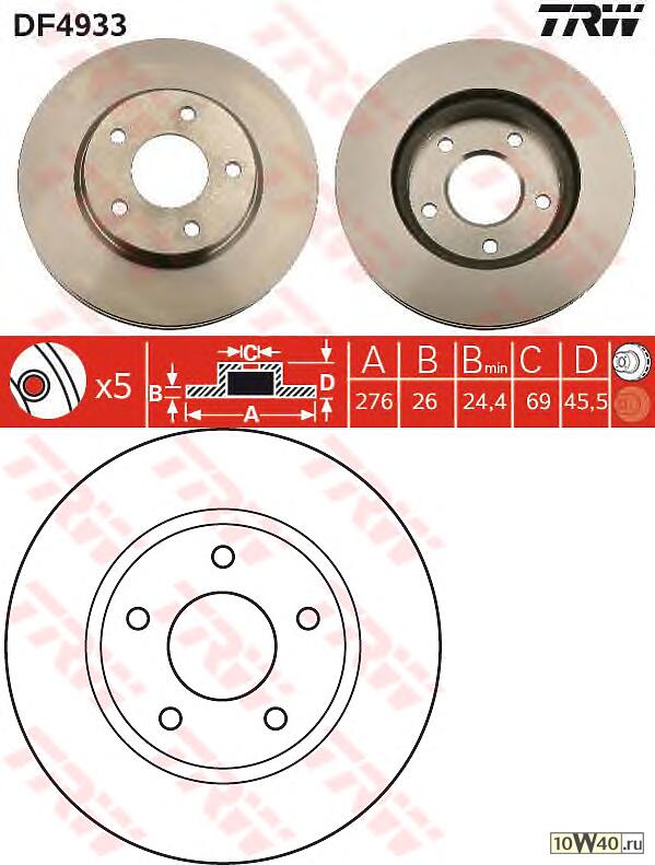 ДИСК ТОРМОЗНОЙ