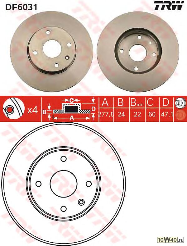 диск тормозной передний\ chevrolet epica 2.0 / 2.5 / 2.0d 05>