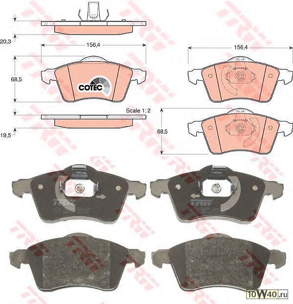 Колодки тормозные дисковые