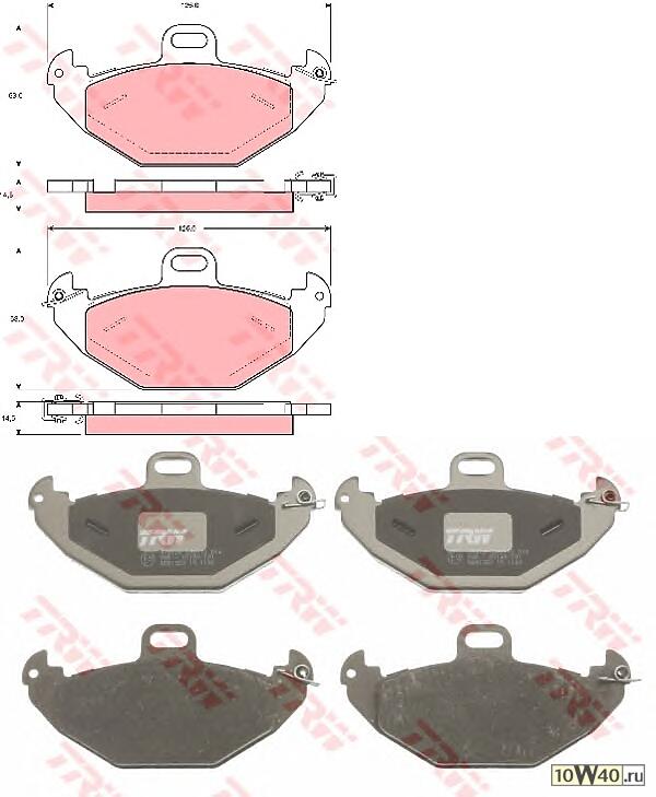 колодки дисковые з.  Renault Laguna 2.0/3.0/1.9CDi/2.2TDi 98-01