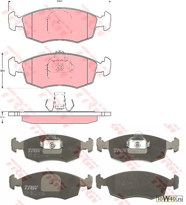 Код оригинала: 77362180, <BR>Колодки тормозные перед. FIAT Doblo/Palio 1,2-1,9L 01->