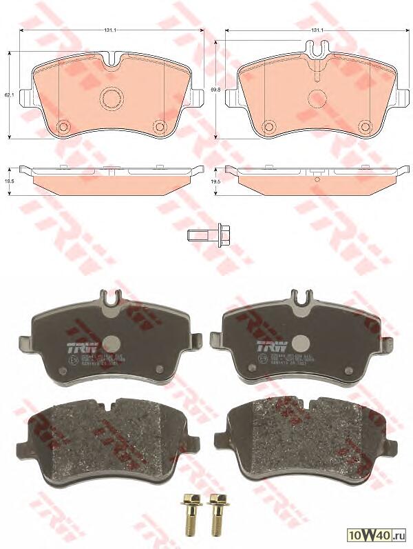 колодки дисковые п.\ mb w203 1.8 / 2.0 / 2.0cdi / 2.2cdi 00>