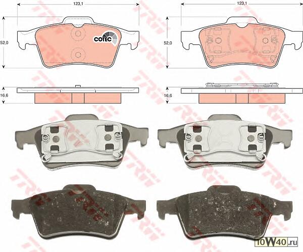 Колодки тормозные дисковые MAZDA: 3 03-, 3 седан 04-,  RENAULT: ESPACE IV 02-, LAGUNA II 01-, LAGUNA II Grandtour 01-, VEL SATIS 02-