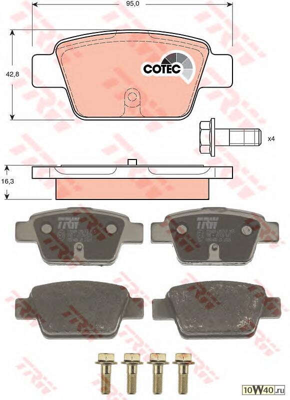 колодки дисковые з.\ fiat stilo / multi wagon 1.2i-1.9jtd 01>