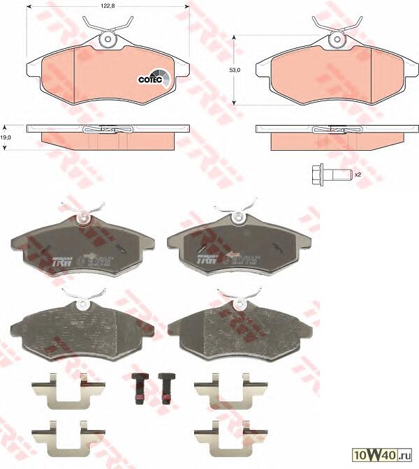 КОЛОДКИ ТОРМОЗНЫЕ ДИСКОВЫЕ