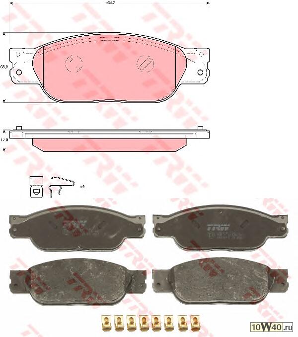 колодки дисковые п.  Jaguar S-Type/XJ 6/XJ 8 2.5-4.2i/2.7D 02>