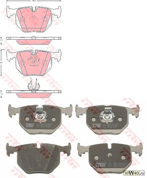 колодки дисковые з.  BMW E38/E46 2.8-5.0/2.5TD/4.0/D 95>