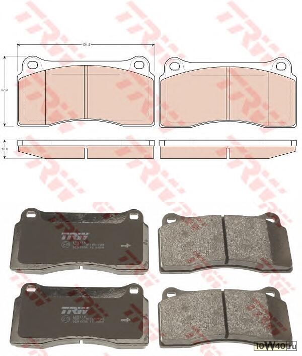 gdb1536 983 00 колодки дисковые п.\ jaguar xjr 4.0i 97-03