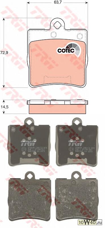 колодки дисковые з.\ mb w203 1.8-2.0cd 02>
