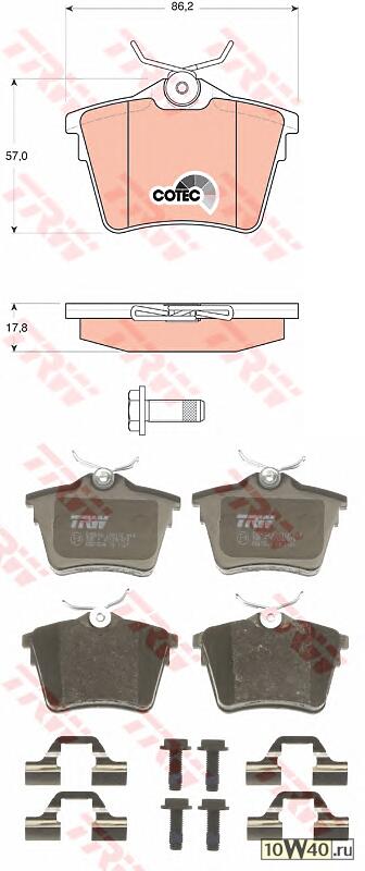 колодки дисковые з.\ peugeot 407 1.6-2.0hdi 04>
