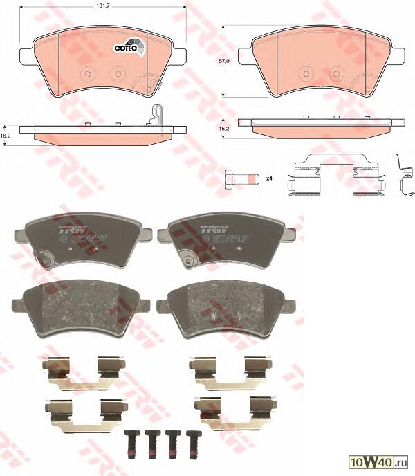 Колодки тормозные дисковые передн FIAT: SEDICI 06-,  SUZUKI: SX4 06-