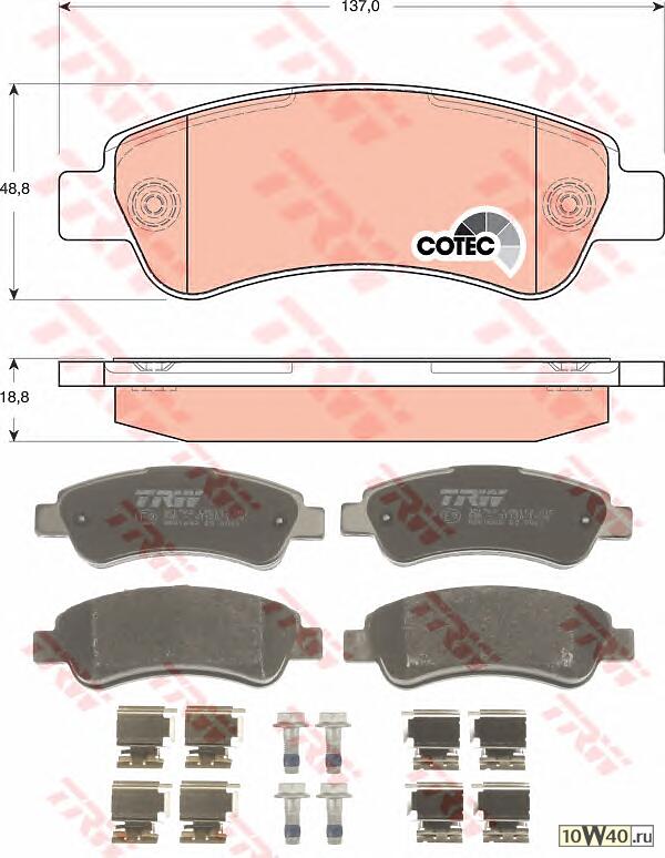 Колодки тормозные дисковые