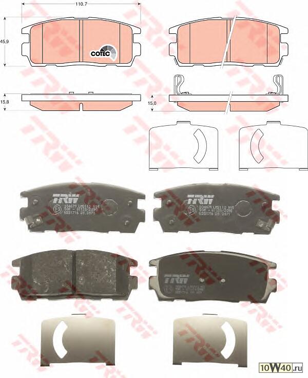 колодки дисковые з.  Opel Antara 2.4i/3.2i/2.0CDT 07>