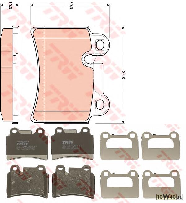 колодки дисковые з.\ VW touareg 3.2 / 3.6 / 3.0tdi v6 06>