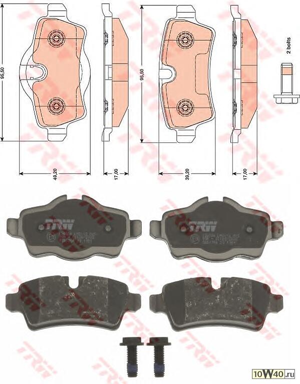 колодки дисковые з.\ bmw mini cooper 1.3-1.6i / 1.6d 06>