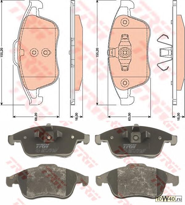 КОЛОДКИ ТОРМОЗНЫЕ ДИСКОВЫЕ