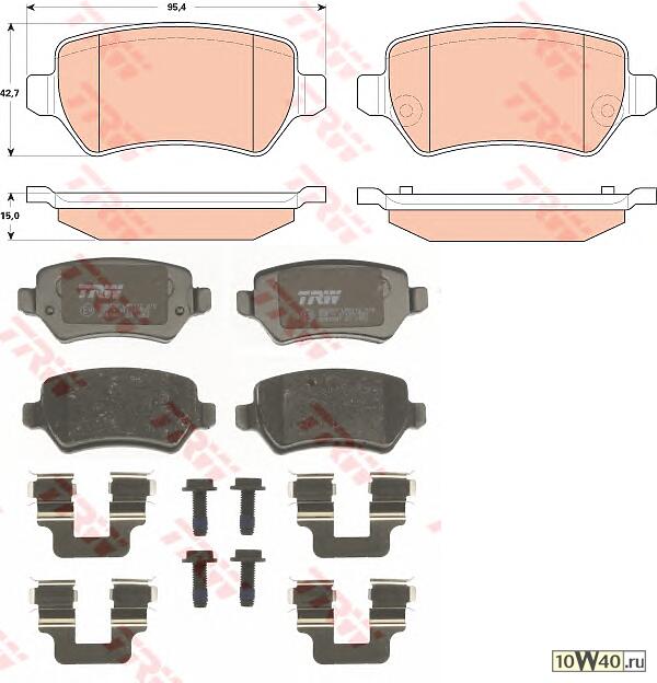 колодки дисковые з.\ opel zafira 1.6-2.2i / 1.7-1.9cdti 05>