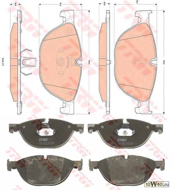 Колодки тормозные дисковые передн BMW: 5 (F10) 10 - , 5 GRAN TURISMO (F07) 09 - , 5 Touring (F11) 10 - , 6 кабрио (F12) 11 - , 7 (F01, F02, F03, F04) 08 -