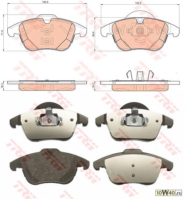 gdb1925 колодки дисковые передние\ land rover range rover evoque 2.0 / 2.2td 11>