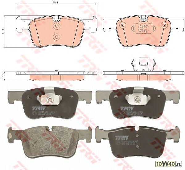 КОЛОДКИ ТОРМОЗНЫЕ ДИСКОВЫЕ ПЕР BMW F20/F30 11-