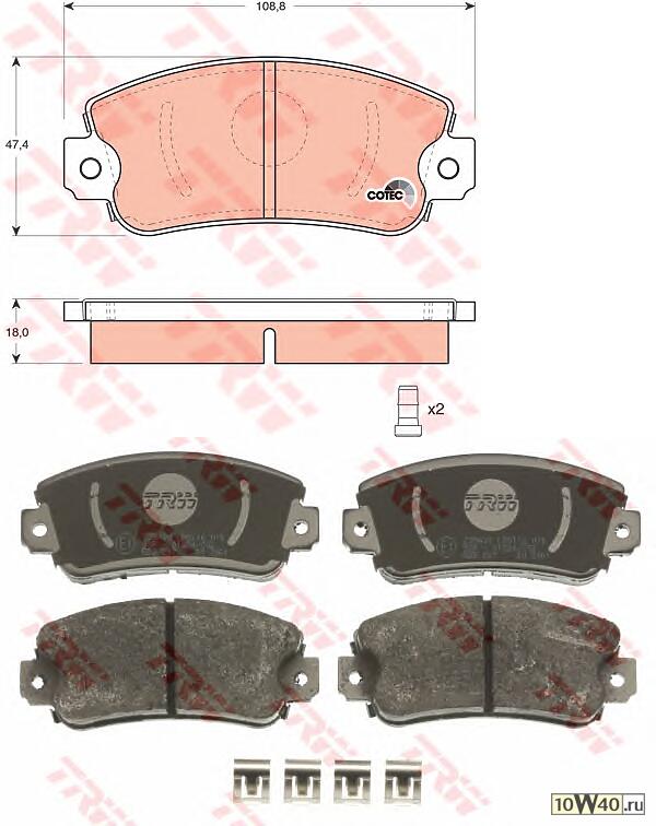 Колодки торм. FIAT/SEAT перед.к-т