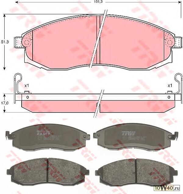 Колодки тормозные дисковые