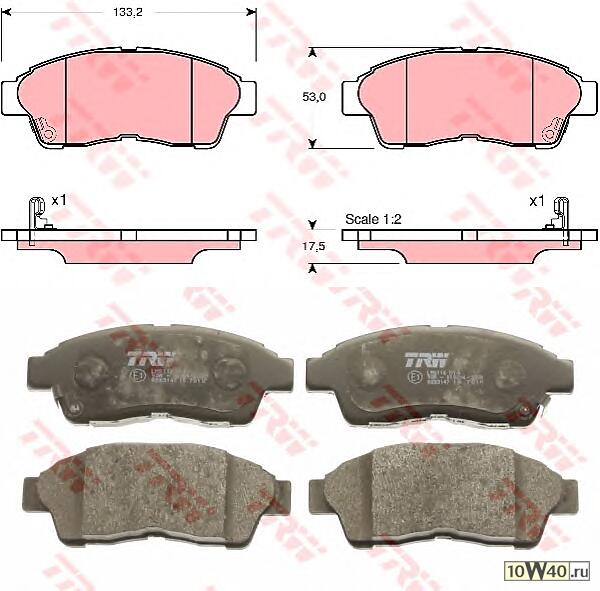 GDB3147 Колодки торм пер с датч RAV 4 94-00