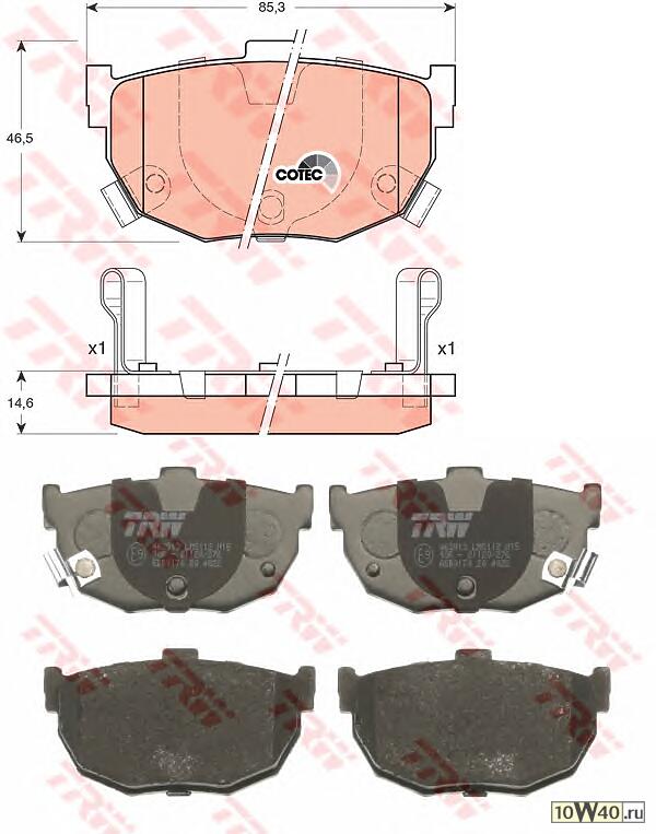 колодки дисковые з.\  elantra / lantra 1.5i-2.0i / 1.9d 95>