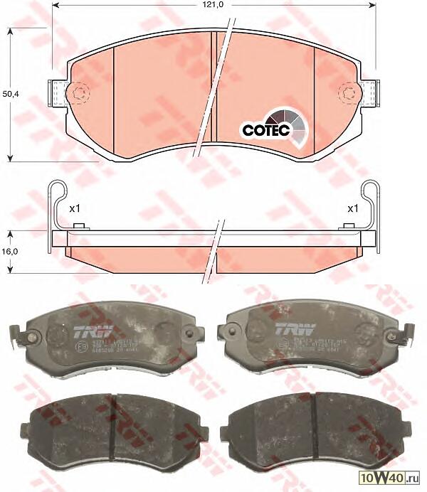 колодки дисковые п.  Nissan Almera 1.4i-2.0D 96>