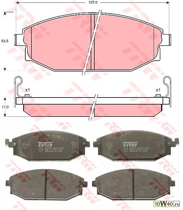 Колодки торм. HYUNDAI GALLOPER2  передн. к-т