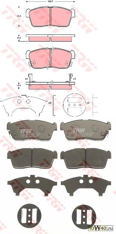 колодки дисковые п.\suzuki ignis 00-03, daihatsu yrv 1.3i 4wd 01>
