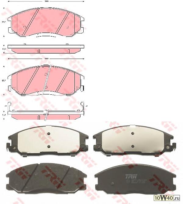колодки дисковые п.  Hyundai XG 25/30/300 2.5i/3.0i V6 99>